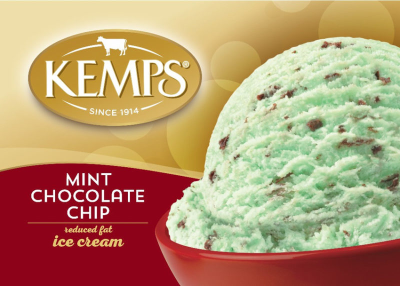 (56 oz.) Mint Chocolate Chip Reduced Fat Ice Cream Kemps