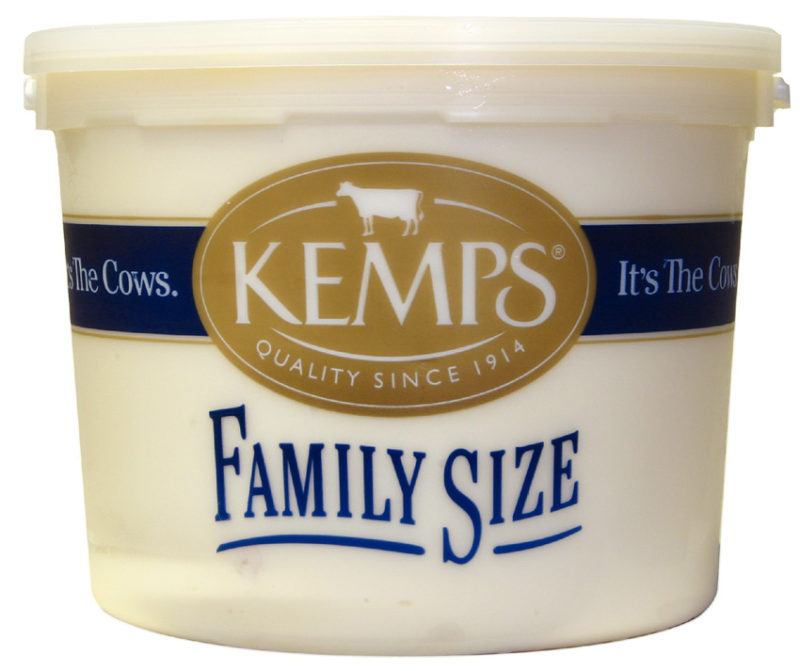 (132 oz. Pail) Vanilla Reduced Fat Ice Cream Kemps