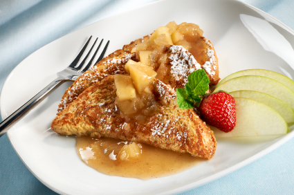 Apple Pecan Stuffed French Toast