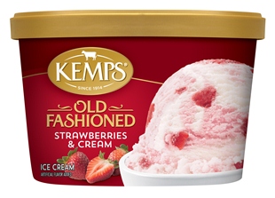 (1.5 qt.) Old Fashioned Strawberries ‘n Cream Ice Cream