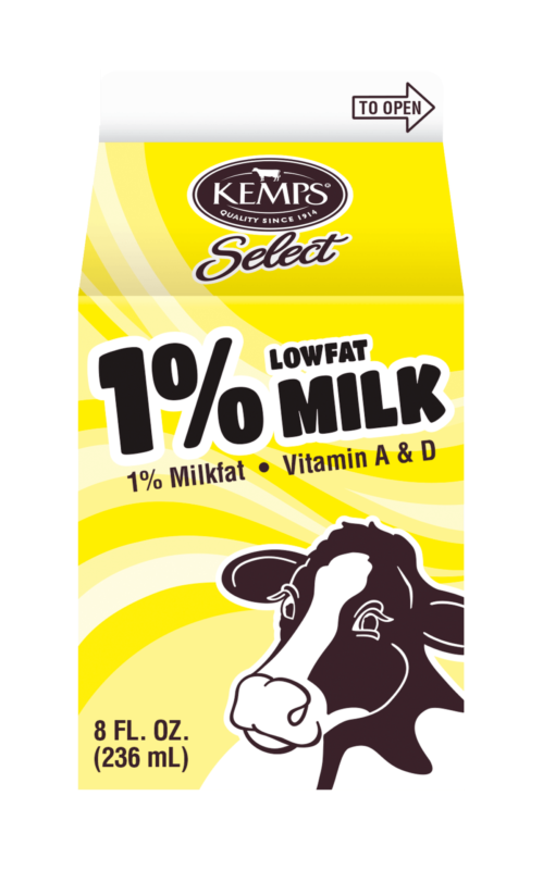 1% Low Fat Select Milk (Paper Half Pint)