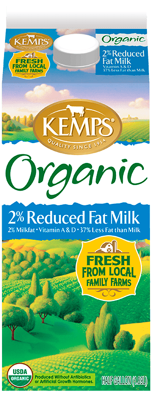 2% Low Fat Organic Milk (Paper Half Gallon)
