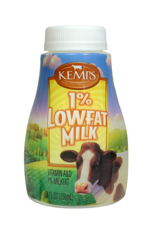 1% Low Fat Milk (Plastic Half Pint)
