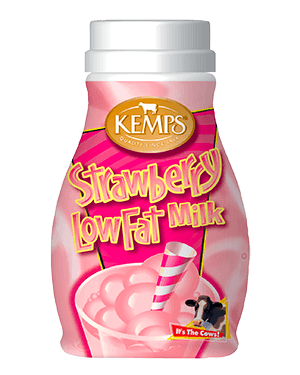 Strawberry 1% Low Fat Milk (Plastic Half Pint)