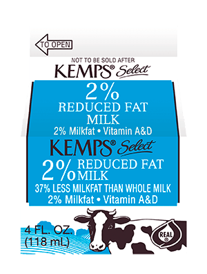 2% Reduced Fat Select Milk (Paper 4 oz.)
